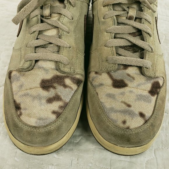 Nike Dunk Low Premium  Light Vegas Khaki Gold Chocolate Beige Camo Shoes Size 12 main image 12